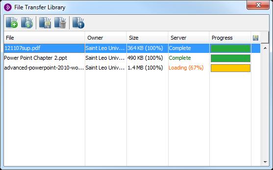 File Transfer Library Add a file