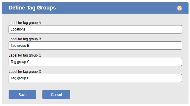 Chapter 8: Creating Desktop Pools Naming Tag Groups To rename tag groups: 1. Select > Setup > Tags > Define Tag Groups. The form shown in the following figure opens. 2.