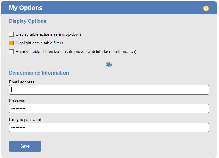 Leostream Connection Broker Administrator s Guide When this option is selected, actions appear in the web page as drop-down menus. If this option is not selected, actions appear as a series of links.