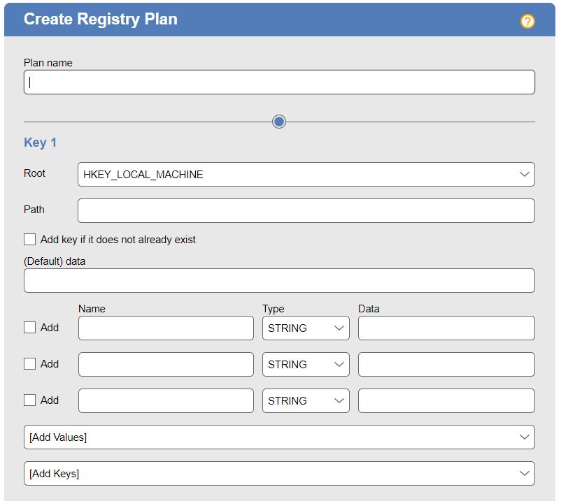 Chapter 13: Configuring User Experience by Client Location Creating Registry Plans To create a registry plan using the Create Registry Form: 1.