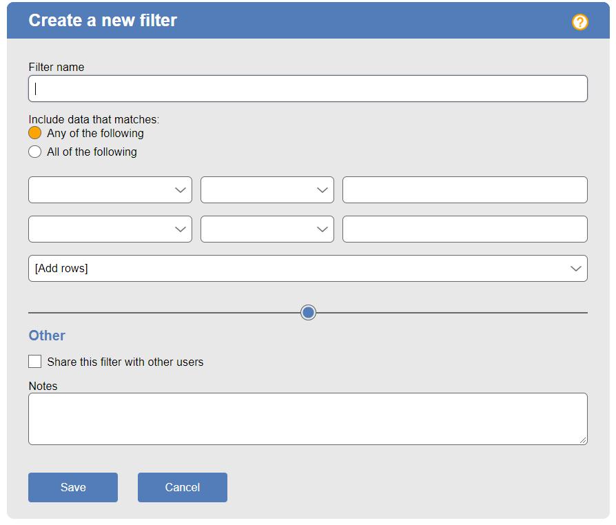 Chapter 16: Monitoring the Connection Broker 2. In the Create a new filter page, enter a descriptive name for your filter in the Filter name edit field. 3.
