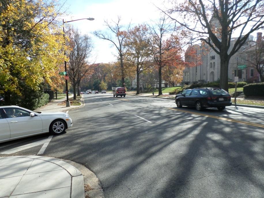 35 Block Massachusetts Avenue NW Westbound Speed Data Analysis Posted Speed Limit (MPH) 3 Mean Speed (MPH) 8 85th Percentile Speed (MPH) 12 1 MPH Pace Speed 4-13 ADT 6,81 Both the mean speed and the