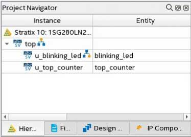 1. Click Processing Start Start Analysis & Elaboration. 2. In the Project Navigator, right-click an instance in the Hierarchy tab, click Design Partition Set as Design Partition.