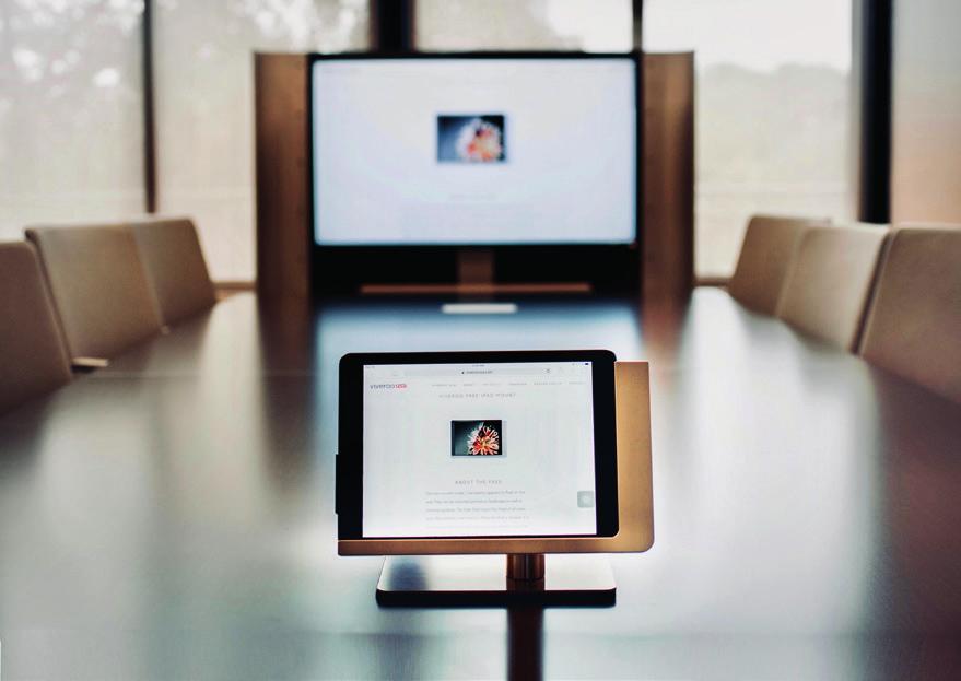 viveroo free flex Intelligent solutions for your business On your desk, on a shelf or in the kitchen: free flex integrates your ipad into every environment perfectly and keeps it safe.