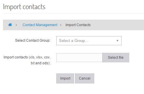 Imprt Cntacts: After selecting the cntact grup yu can directly