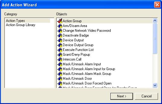 Alarm Monitoring User Guide Scheduler Form Procedures Add and Schedule an Action 1. Select Scheduler from the View menu. The Scheduler folder opens. 2. Click [Add]. The Add Action Wizard opens.