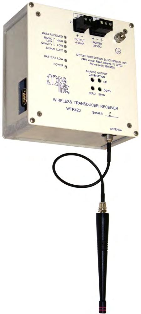 Wireless Transducer INSTRUCTION MANUAL MOTOR PROTECTION ELECTRONICS, INC.