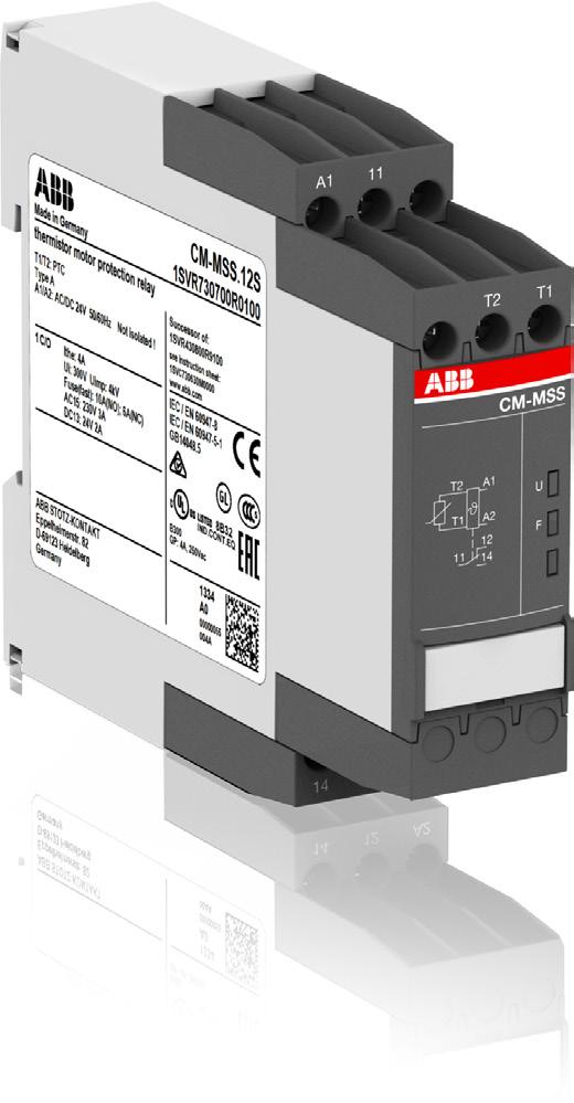 Data sheet Thermistor motor protection relays CM-MSS.12 and CM-MSS.13 The thermistor motor protection relays CM-MSS.12 and CM-MSS.13 monitor the winding temperature of motors and protect them from overheating, overload and insufficient cooling.