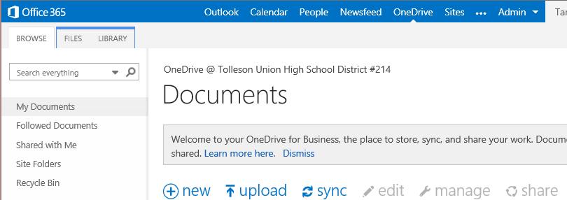 Working Directly in OneDrive of Office 365 Web