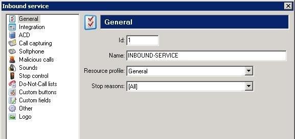 6.8. Administer Services Inbound Select Services Inbound in the left pane, to display the Inbound screen in the right pane. Click New to add a new inbound service.