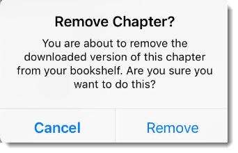 3. Choose Remove to delete the downloaded content, or Cancel to terminate the operation.