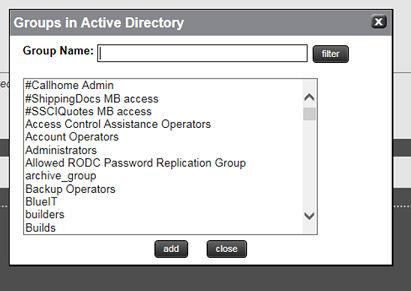 Configuring Active Directory groups 3.