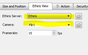 Go to your EthirisView and select the Ethiris View tab, chose the Server and