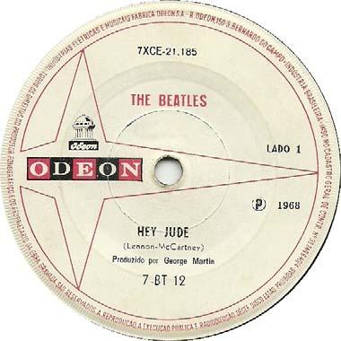 The latter two singles, "Strawberry Fields Forever" and "All You Need Is Love" were first released on the white label with additional writing; first pressings of the other singles (above) do not have