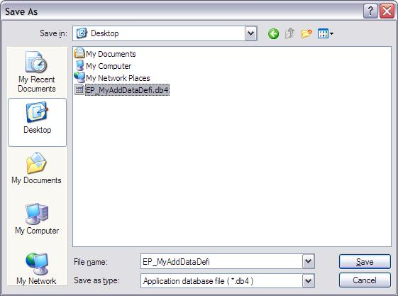 data s can be added into a database file (db4 file).