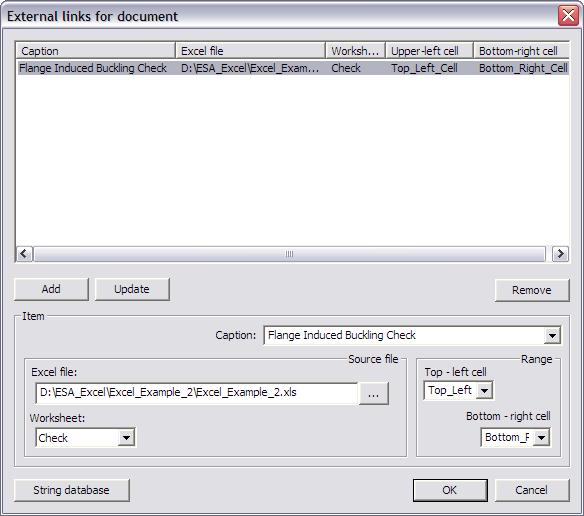 External Application Checks for Excel With this final step, the User Defined Additional Data has been fully inputted and the User Defined Additional Data Library can be closed.