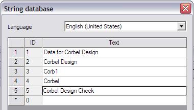 External Application Checks for Excel Example 3: Corbel Design The Name of the additional data is changed to Corbel. Step 2.