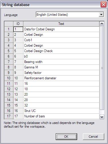 External Application Checks for Excel When the strings are defined, the first parameter is added through the button Add item. In the Name field the Strut UC string is chosen from the string database.