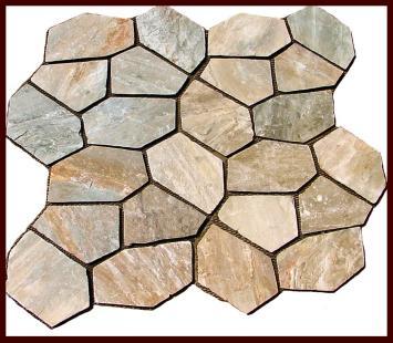 MESH MOUNTED FLAGSTONE Part Number Color Retail SF Per Price Pallet IFCFLAGG Carden Gold $10.70 237.6 IFCFLAGM Multicolor $8.84 237.6 *1/2" THICK *2.