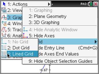 The Graphs Application Graphs application The basics of graphing From the Home Screen, select New Document to start a new document. If prompted to save the current document, select No.