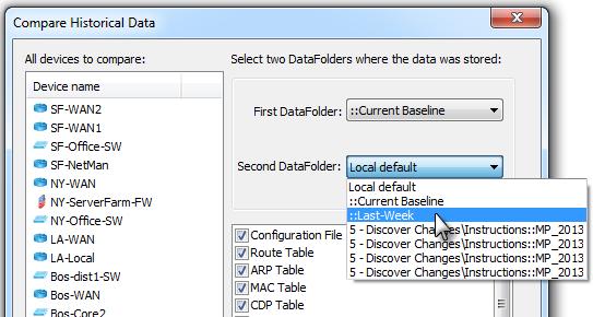 5. Discover Network Changes You can quickly discover network changes from within a NetBrain Qmap. NetBrain s historical analysis can detect changes in configuration and route/cdp/arp tables.