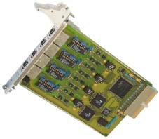 CPCI-ASIO4 CAN - RS-232, RS-422,