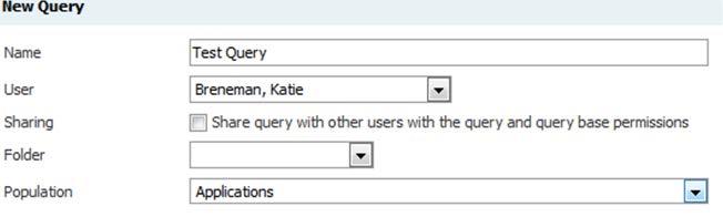 Once set, a query will allow you to affect interactions, bin movements, or export the filtered group of data to an excel data file. Query Screen Breakdown: 1 2 3 4 1.