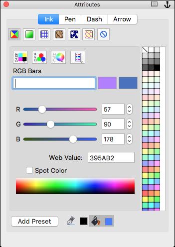 Canvas Draw for Mac Getting Started Guide Creating Custom Inks and Strokes As well as using the preset inks and strokes, you can create your own custom inks and strokes and save them as presets.