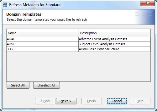 Refreshing Data Standard Metadata 21 Refresh Data Standard Metadata To refresh data standard metadata, perform the following steps: 1 In the Clinical Administration tree, expand Data Standards.