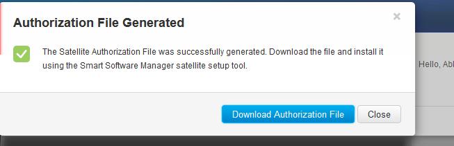 5. In order to complete registration process, navigate to the satellite login and upload the authorization file. Satellite restarts. Now the satellite is synced to the virtual account. 6.