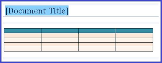 To edit or view the Word table, double-click the Word table element.