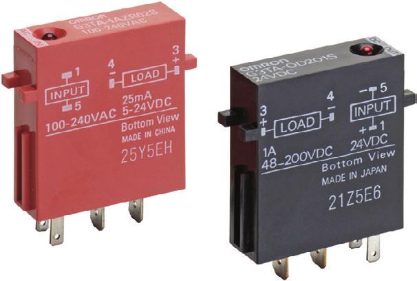 Solid State Relays CSM DS_E_2_1 I/O SSRs That Mount to OMRON s G7TC I/O Block Input and output modules are available in wide variety.