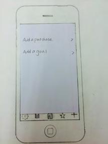 Liked plus to add and star for goal 3 We combined add purchase and add a goal into one tab.