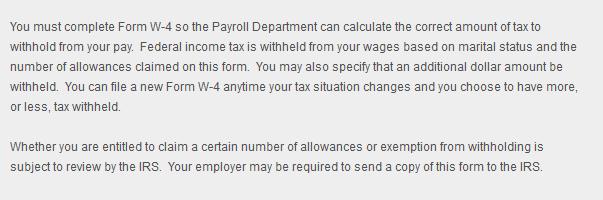 View/Change W-4 (Federal) Tax Information Click on