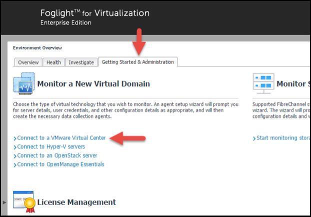 The Foglight agent manager is automatically installed where Foglight for Virtualization is installed. Figure 25.