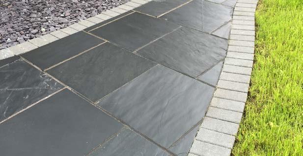NEPTUNE GREY EXTERNAL PAVING SLATE Imported from China for its slate blue grey colour and its natural texture.