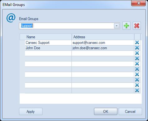 10 members per group Email Groups 1. Click Email icon to launch Email Groups 2. Enter the name for the group e.g. Support or IT or Managers etc 3.