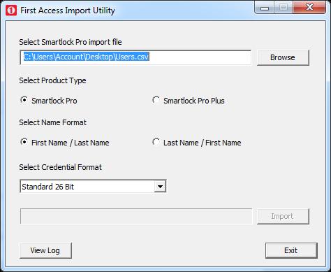 7. At the end of the file, remove the record counter and any blank line. 8. Save the file to get it ready for import. Import to First Accesss 1.