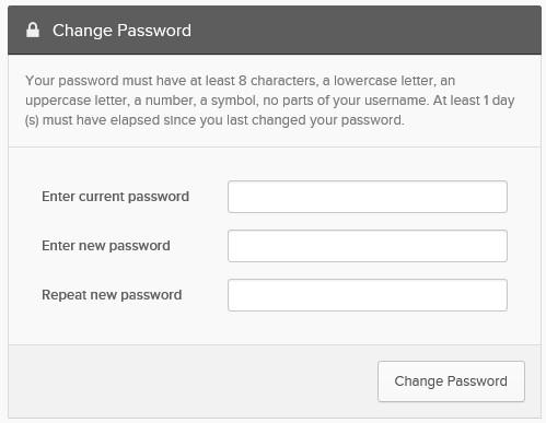Notes: The new password will be expired in 70 days.
