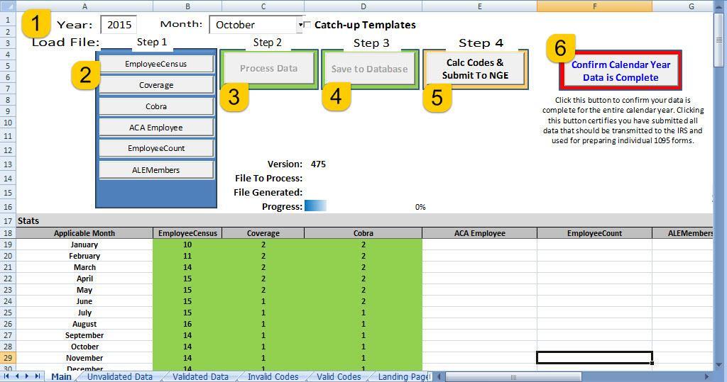 RAFT Data Upload Process 1. Set the appropriate month for which you are loading a monthly data template, or if you are loading a Catch-up template make sure the Catch-up Template check box is checked.