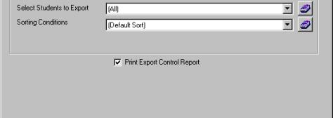 Place a checkmark in the Print Export Control Report checkbox if you want to preview the report. You can also click the Print button to print the report.
