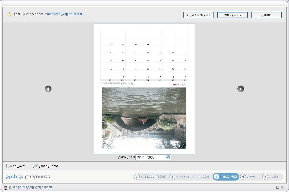34 How to Do Everything with Photoshop Elements When you re done customizing the pages in the calendar, you can move on to the Save frame and the Share frame, which have the same options as