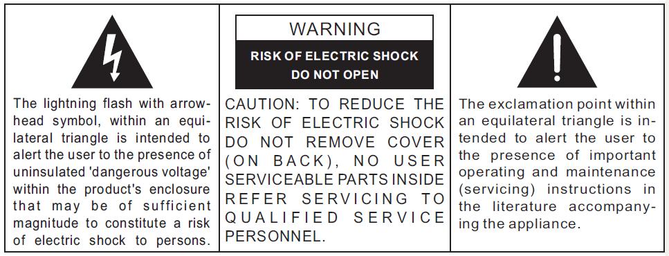CAUTION: Electrically Operated Product Please use care when plugging into AC outlet.