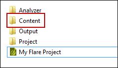 In your Flare project folder (you specified the location for the folder on your computer when you created the project), the topic files are stored in a subfolder called "Content.