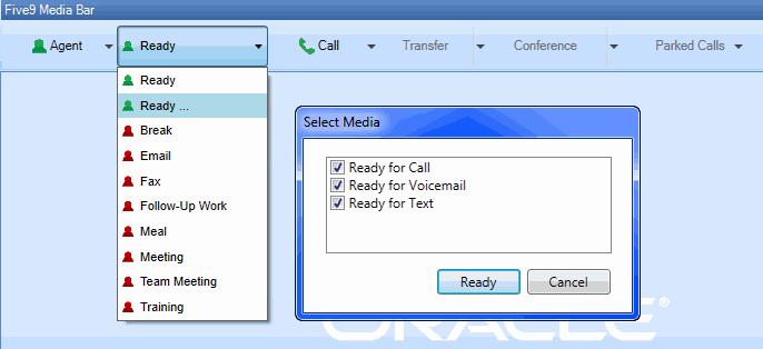 Using Your Station Setting Your Status Setting Your Status The status determines the ability to process calls, voicemail, email messages, and chat sessions.