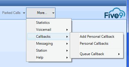 Processing Voicemail and Callbacks Managing Call Reminders To return the call, click Return call. The phone number is populated. You can select the campaign name. To listen to the message, click Play.