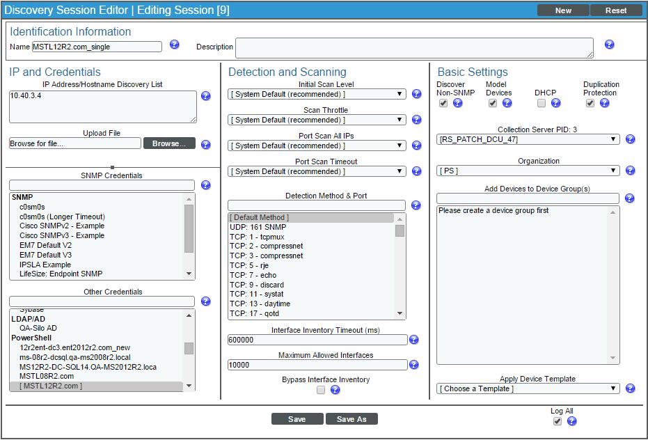 Discovering SQL Servers When you discover SQL Servers in the ScienceLogic platform, the platform auto-aligns a series of Dynamic Applications to discover, configure, and monitor the following SQL