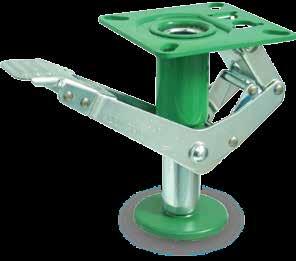 WHEELS & CASTORS Lift Up Floor s Used on warehouse trolleys, work benches, stock trolleys and displays Effectively stop movement by lifting one end