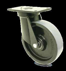 W Series Very heavy duty industrial castors Black powder coated for corrosion protection Excellent design and performance Note: s with precision bearings have a 20mm ID reduced to 1/2 with axle bush