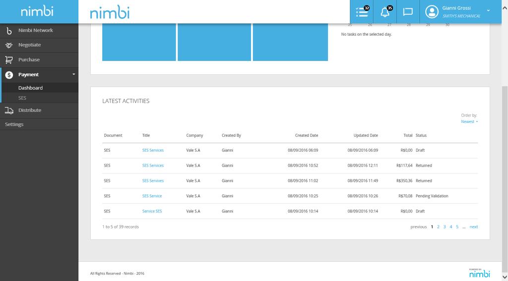 Payment Module Dashboard Module Menu On this page you will see a dashboard with a summary of your